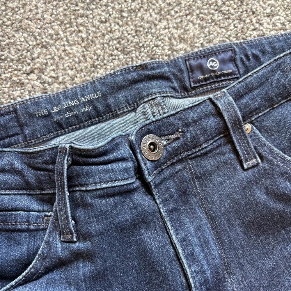 AG Adriano Goldschmeid Dark Blue The Legging Ankle Jeans - Size 26R - Stretchy